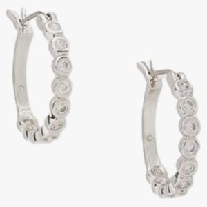 NEW Kate Spade full circle hoop earrings with bling